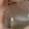 Moedermelk - druppel edelsteen - Ketting - Afbeelding 2