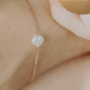 Moedermelk - 'Cushion cut' edelsteen - Ketting - Afbeelding 3
